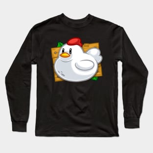 White Valley Chicken Long Sleeve T-Shirt